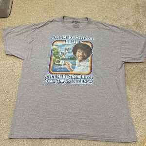 Bob Ross Men’s Mistakes Graphic T-Shirt